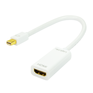 Adaptateur Mini DisplayPort, mDP/M vers HDMI-A/F, 1080p, blanc, 0.15m