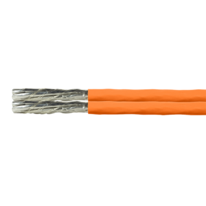Câble 2x4 paires Cat 7A S/FTP Rigide LSOH Bobine Orange