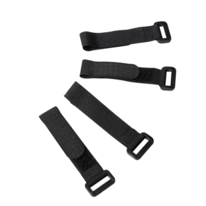 Lot de 10 colliers auto-agrippant 150 x 20 mm - noir - KAB0056