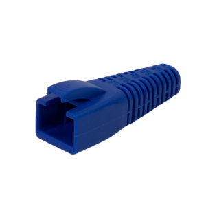 Manchons découpable Snagless RJ45 diamètre 5,5 à 8,5 mm Bleu par 50