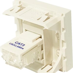 Plastron RJ12 équipé 45x45