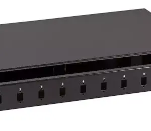 Tiroir optique 19" pour 12 SC simplex / 12 LC duplex - Noir