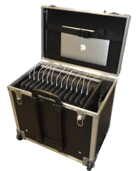 Valise multimédia pour transporter, charger, stocker et synchroniser 12 tablettes hybrides