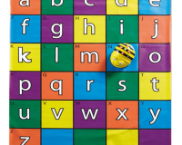 Tapis alphabet compris dans la boite du robot pédagogique Beebot