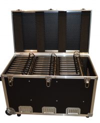 Valise multimédia pour transporter, charger, stocker et synchroniser 30 tablettes simples + coques
